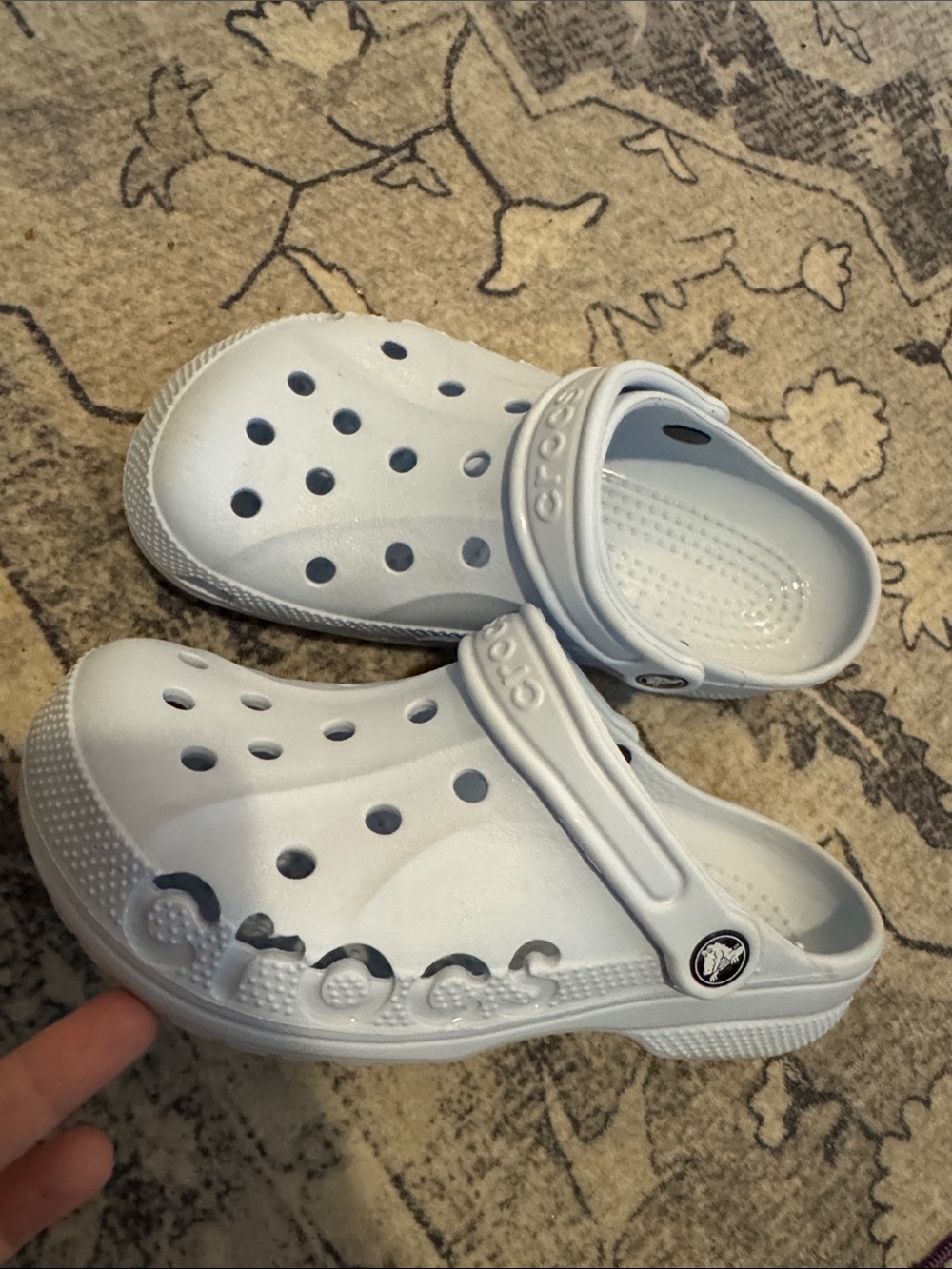 Crocs light blue sz 7